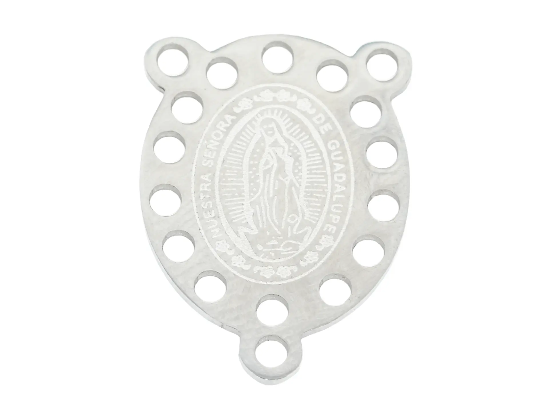 ACERO PLATEADO CRUCERO GUADALUPE RECAMAR 15*20MM 1