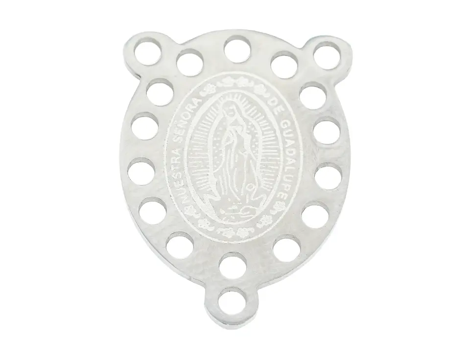 ACERO PLATEADO CRUCERO GUADALUPE RECAMAR 15*20MM 1