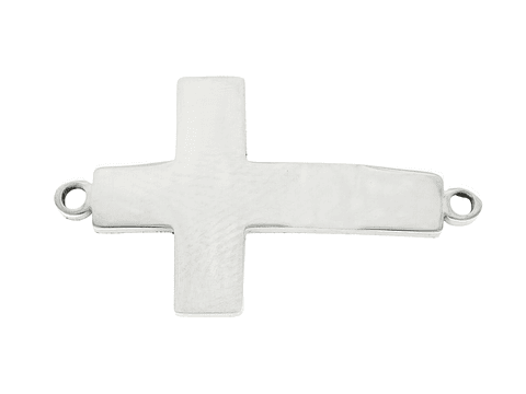 ACERO PLATEADO CENTRO  CRUZ LISA 25*14M