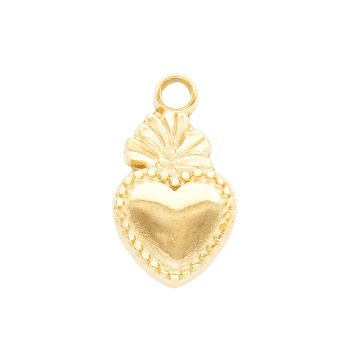 ACERO DORADO DIJE SAGRADO CORAZON 10*18MM 1