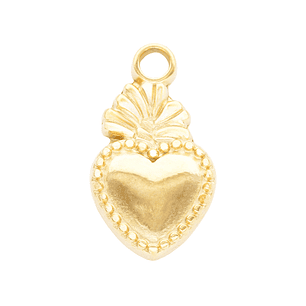 ACERO DORADO DIJE SAGRADO CORAZON 11*20MM