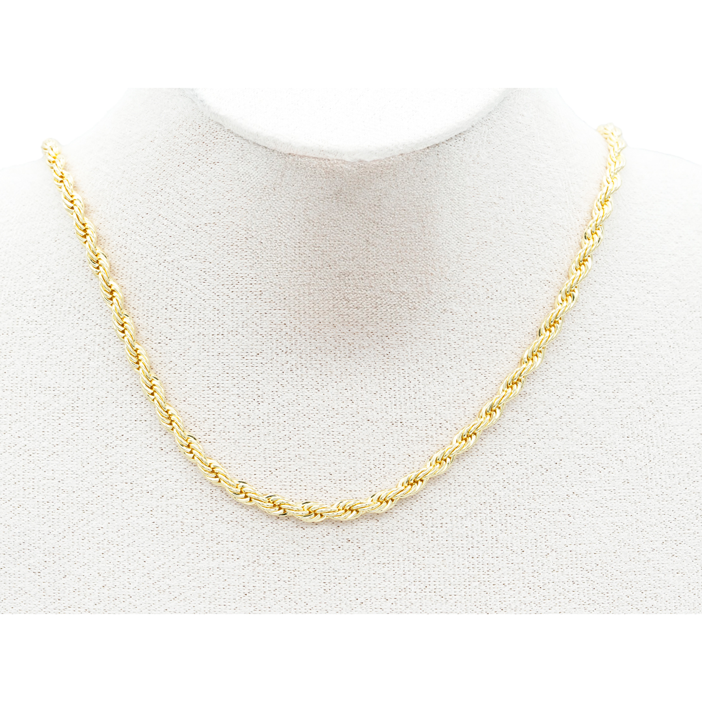 RODIO DORADO CADENA LAZO EXTENSION 4MM 45CM 1