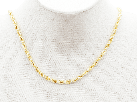 RODIO DORADO CADENA LAZO EXTENSION 4MM 45CM