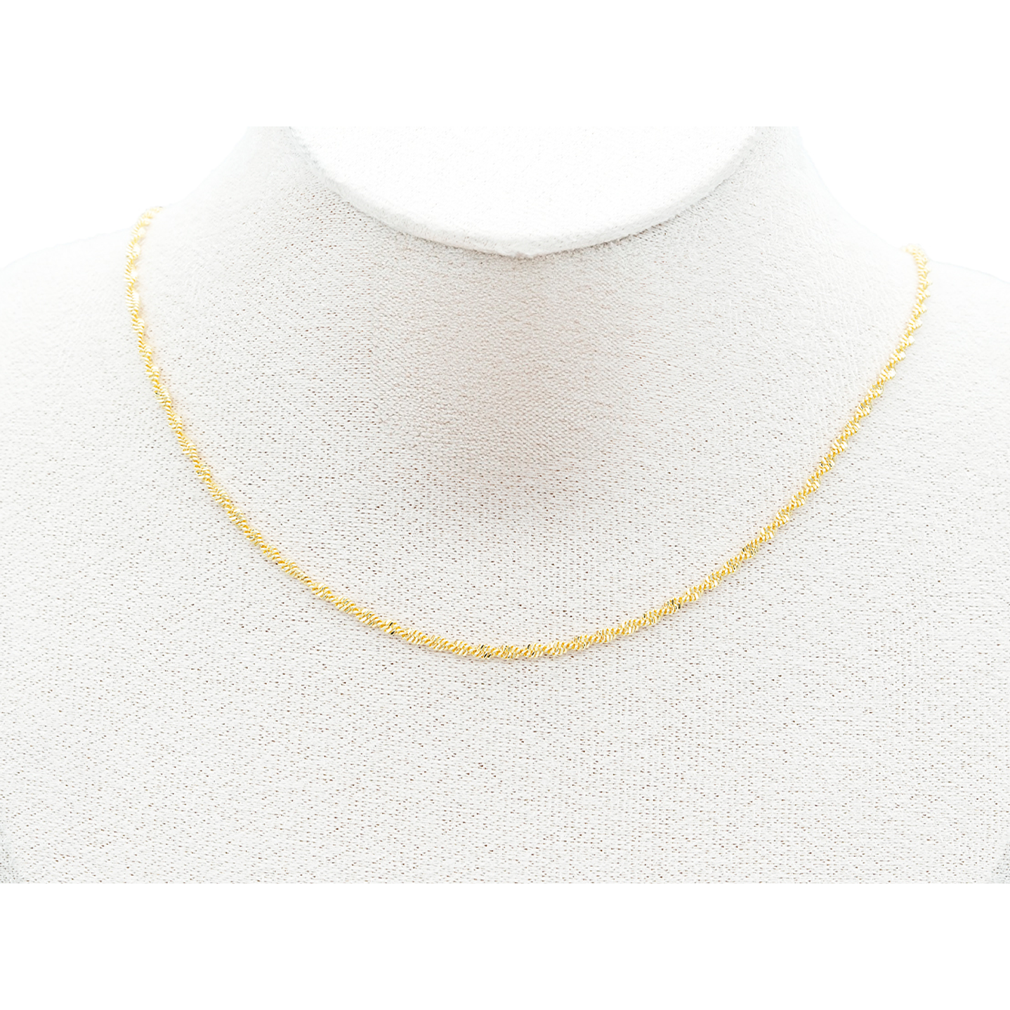 RODIO DORADO CADENA CORDON SALOMONICO EXTENSION 2MM 45CM 1