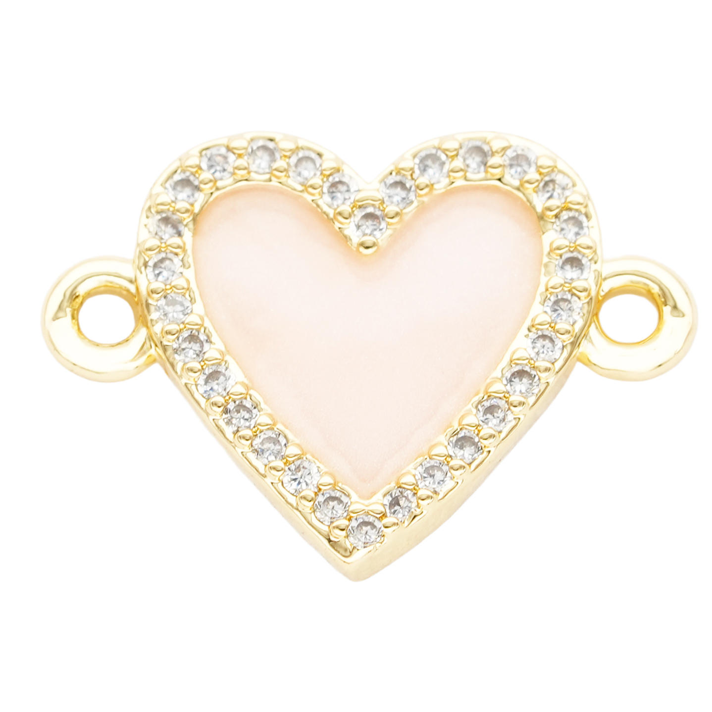 RODIO DORADO CENTRO CORAZON ROSADO ZIRCON 16*12MM 1