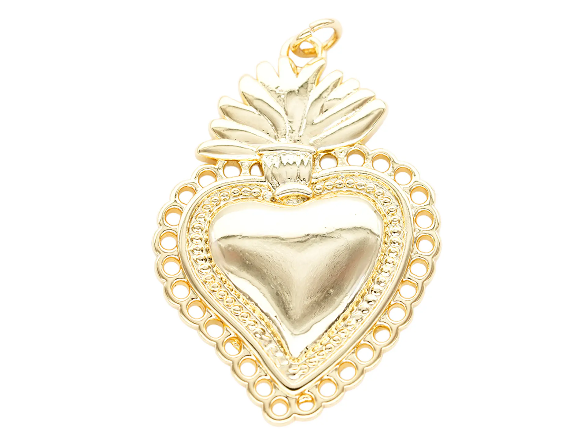 RODIO DORADO DIJE SAGRADO CORAZON RECAMAR 25*36MM 1