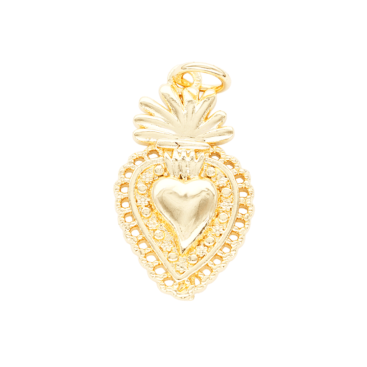 RODIO DORADO DIJE SAGRADO CORAZON RECAMAR 16*26MM 1