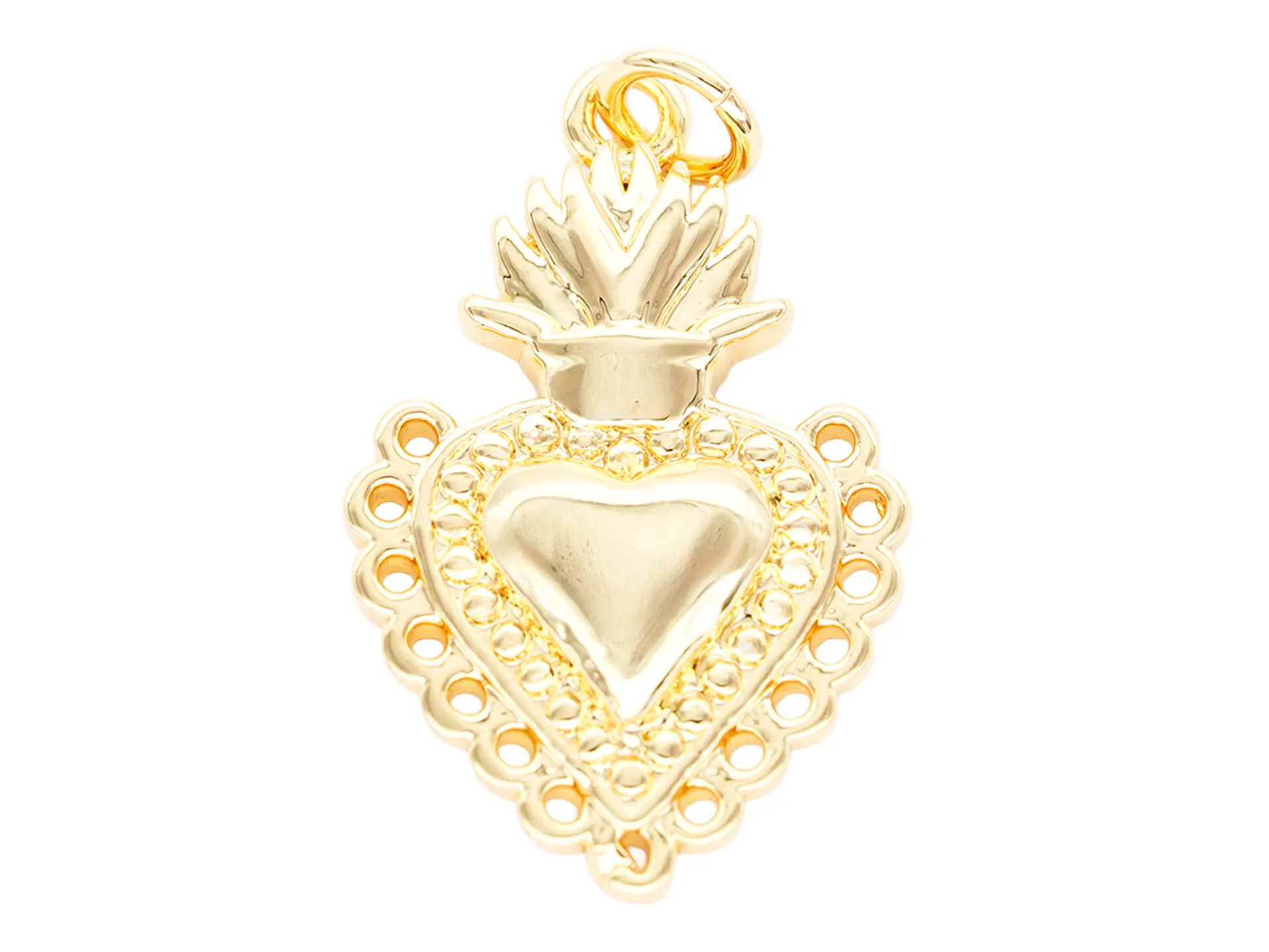 RODIO DORADO DIJE SAGRADO CORAZON RECAMAR 12*21MM 1