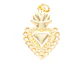 RODIO DORADO DIJE SAGRADO CORAZON RECAMAR 12*21MM - Miniatura 1