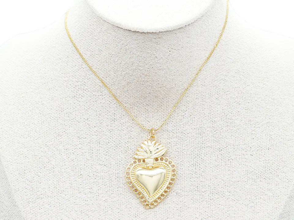 RODIO DORADO DIJE SAGRADO CORAZON RECAMAR 25*36MM 2