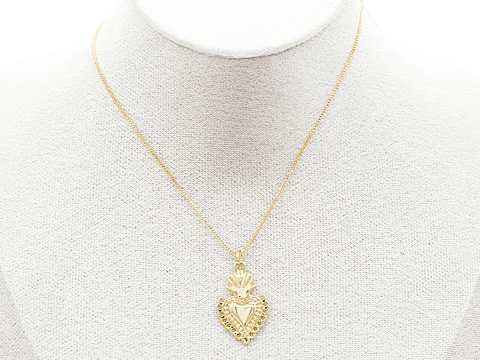 RODIO DORADO DIJE SAGRADO CORAZON RECAMAR 16*26MM