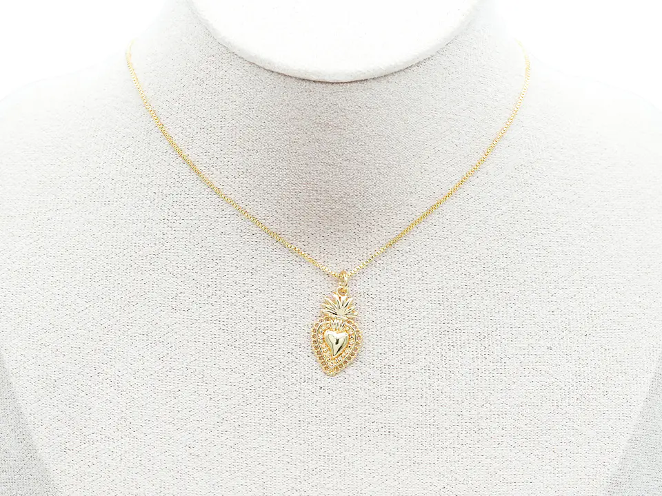 RODIO DORADO DIJE SAGRADO CORAZON RECAMAR 12*21MM 2