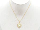 RODIO DORADO DIJE SAGRADO CORAZON RECAMAR ZIRCON 17*23MM - Miniatura 2