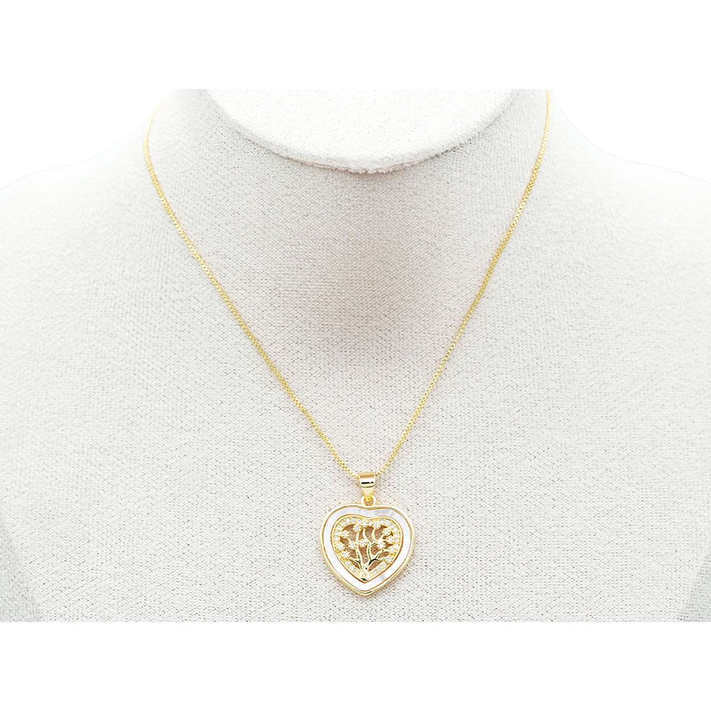 RODIO DORADO DIJE CORAZON NACAR 19*20MM 2