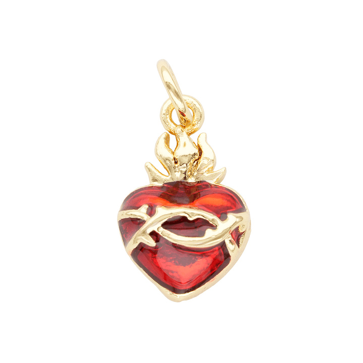 RODIO DORADO DIJE SAGRADO CORAZON 12*14MM 1