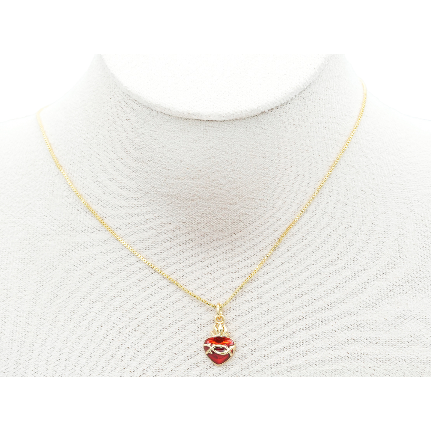 RODIO DORADO DIJE SAGRADO CORAZON 12*14MM 2