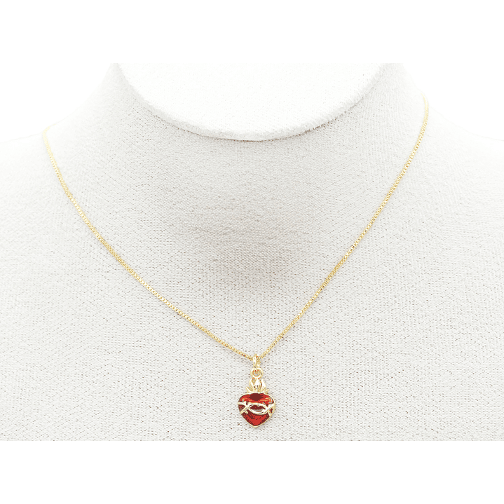 RODIO DORADO DIJE SAGRADO CORAZON 12*14MM 2