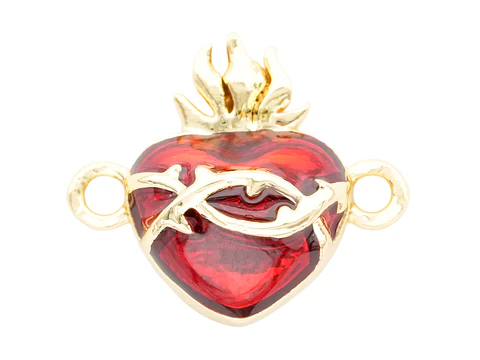 RODIO DORADO CENTRO SAGRADO CORAZON 12.5*14MM