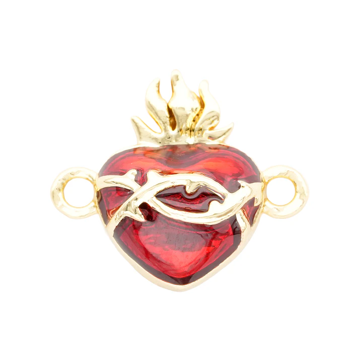 RODIO DORADO CENTRO SAGRADO CORAZON 12.5*14MM 1