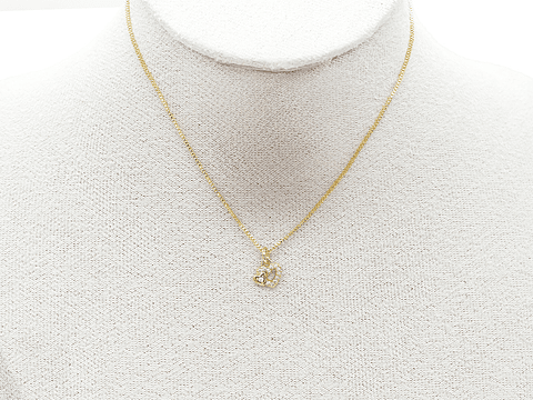 RODIO DORADO DIJE CORAZON PEQUEÑO ZIRCON 8*8MM