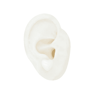 RODIO DORADO TOPO CORAZON BLANCO 12*10MM