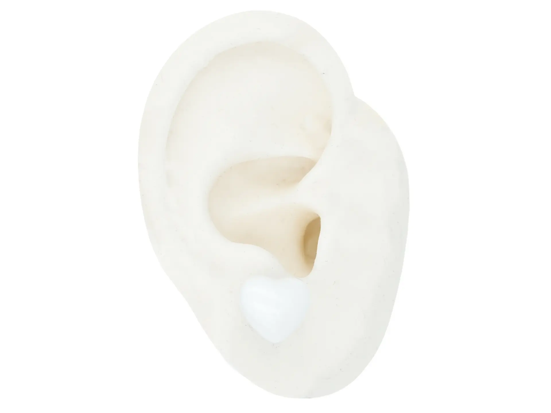 RODIO DORADO TOPO CORAZON BLANCO 12*10MM 2