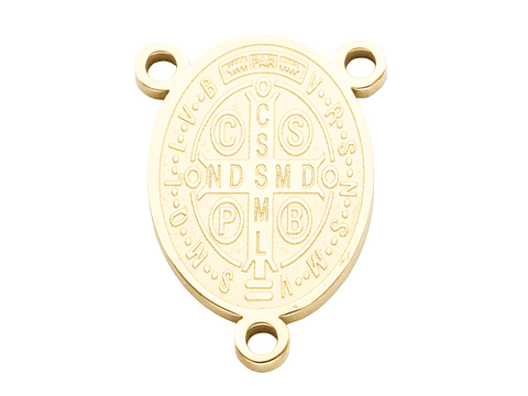 ACERO DORADO CRUCERO SAN BENITO 13*18MM