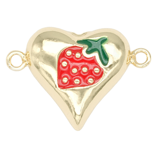 RODIO DORADO CENTRO CORAZON FRESA 13*14MM