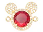 RODIO DORADO CENTRO MICKEY MAUSE ZIRCON 15*14MM - thumbnail 1