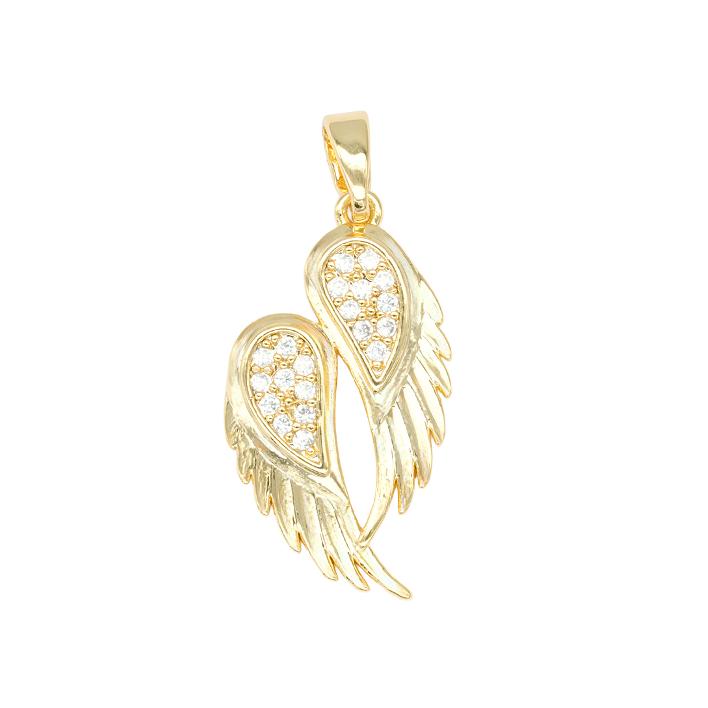 RODIO DORADO DIJE ALAS ZIRCON 23*13MM 1