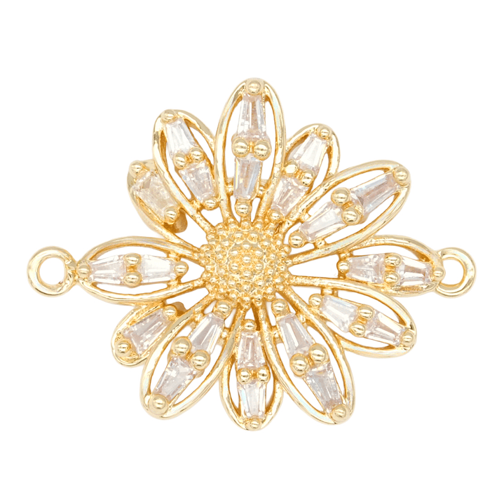 RODIO DORADO CENTRO GIRASOL ZIRCON 18*20MM 1