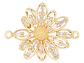 RODIO DORADO CENTRO GIRASOL ZIRCON 18*20MM - thumbnail 1