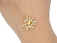 RODIO DORADO CENTRO GIRASOL ZIRCON 18*20MM - thumbnail 2
