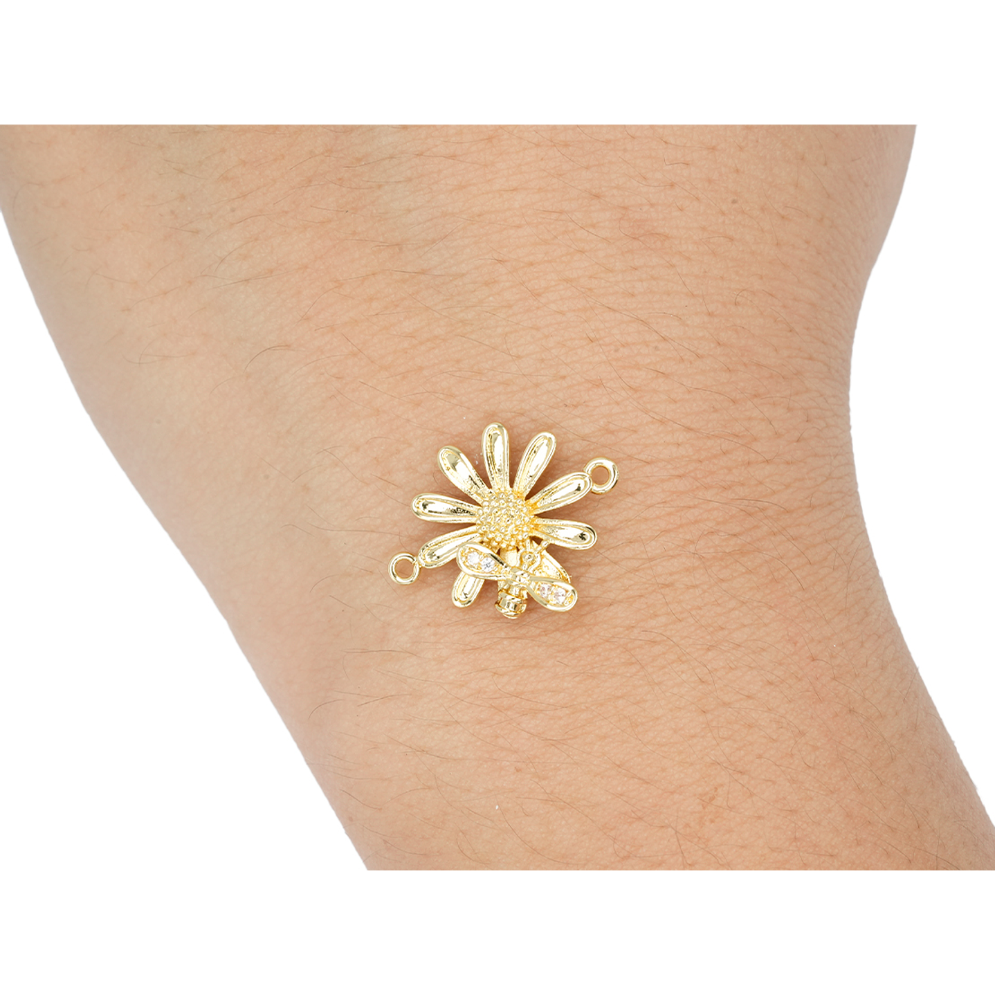 RODIO DORADO CENTRO FLOR AVEJA 15*17MM 2