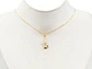RODIO DORADO DIJE TULIPAN DOBLE ZIRCON 20*12MM - Miniatura 2