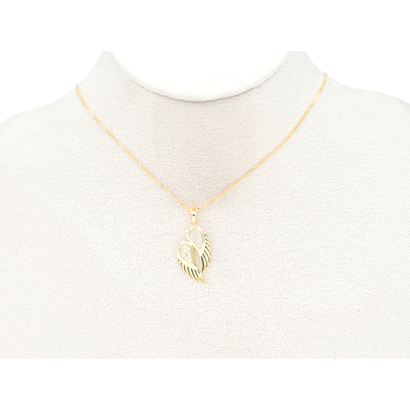 RODIO DORADO DIJE ALAS ZIRCON 23*13MM 2