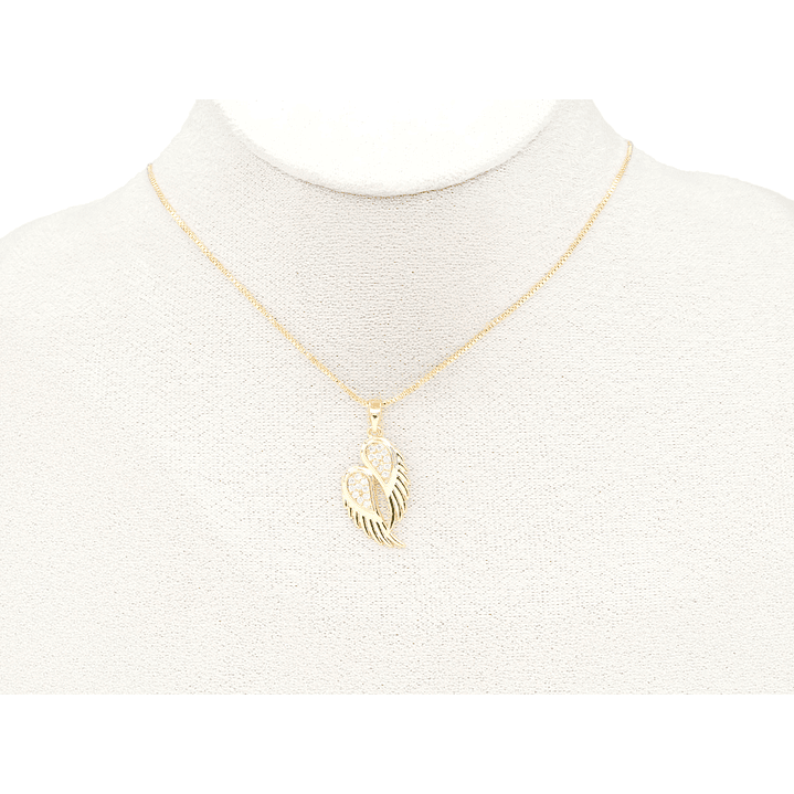 RODIO DORADO DIJE ALAS ZIRCON 23*13MM 2