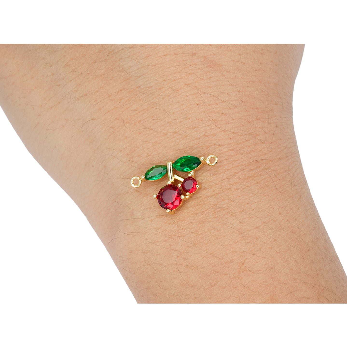 RODIO DORADO CENTRO CEREZA 14*15MM 2