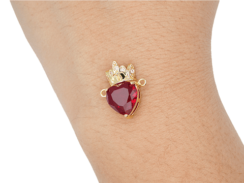 RODIO DORADO CENTRO SAGRADO CORAZON DE JESUS CORONA 10*20MM