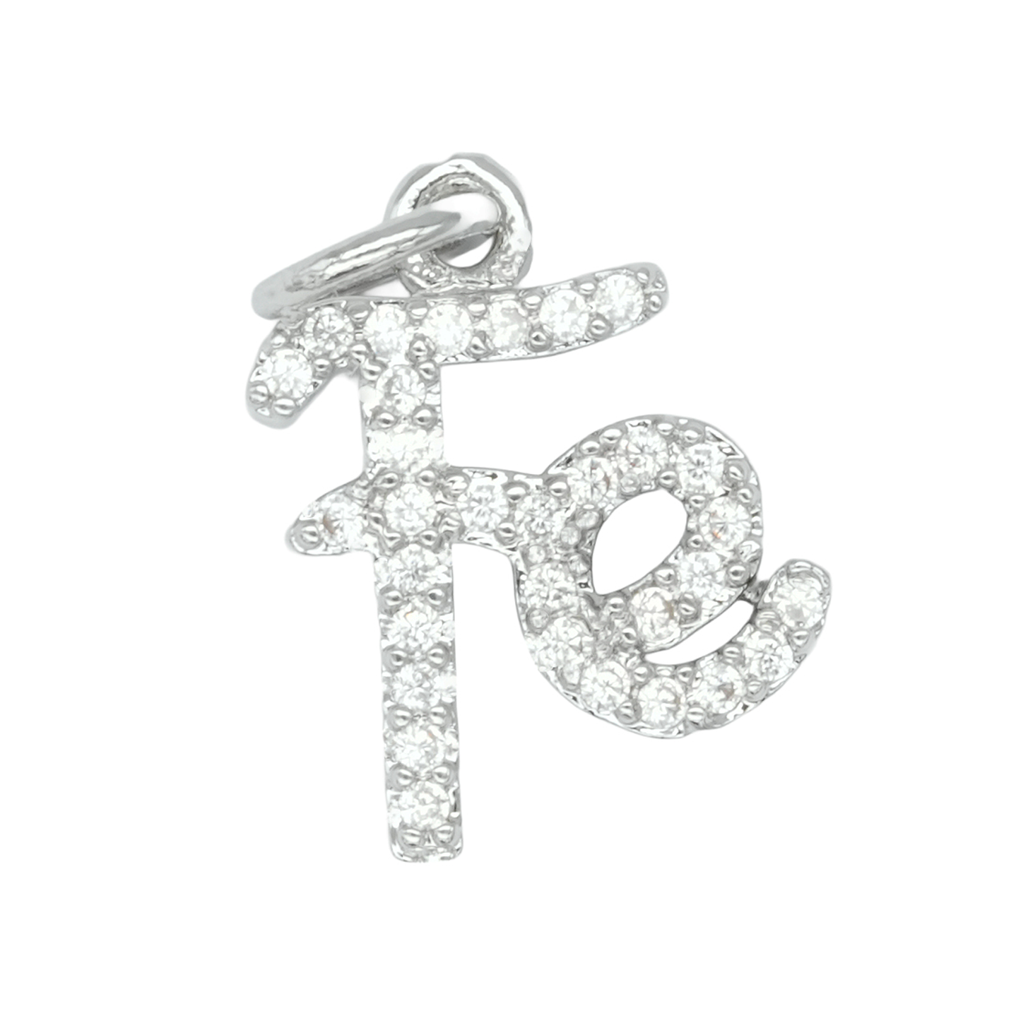 RODIO PLATEADO DIJE FE ZIRCON 13*10MM 1