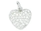 RODIO PLATEADO DIJE CORAZON ZIRCON 11*11MM - thumbnail 1