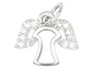 RODIO PLATEADO DIJE ANGEL ZIRCON 10*12MM - Miniatura 1