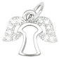 RODIO PLATEADO DIJE ANGEL ZIRCON 10*12MM - thumbnail 1
