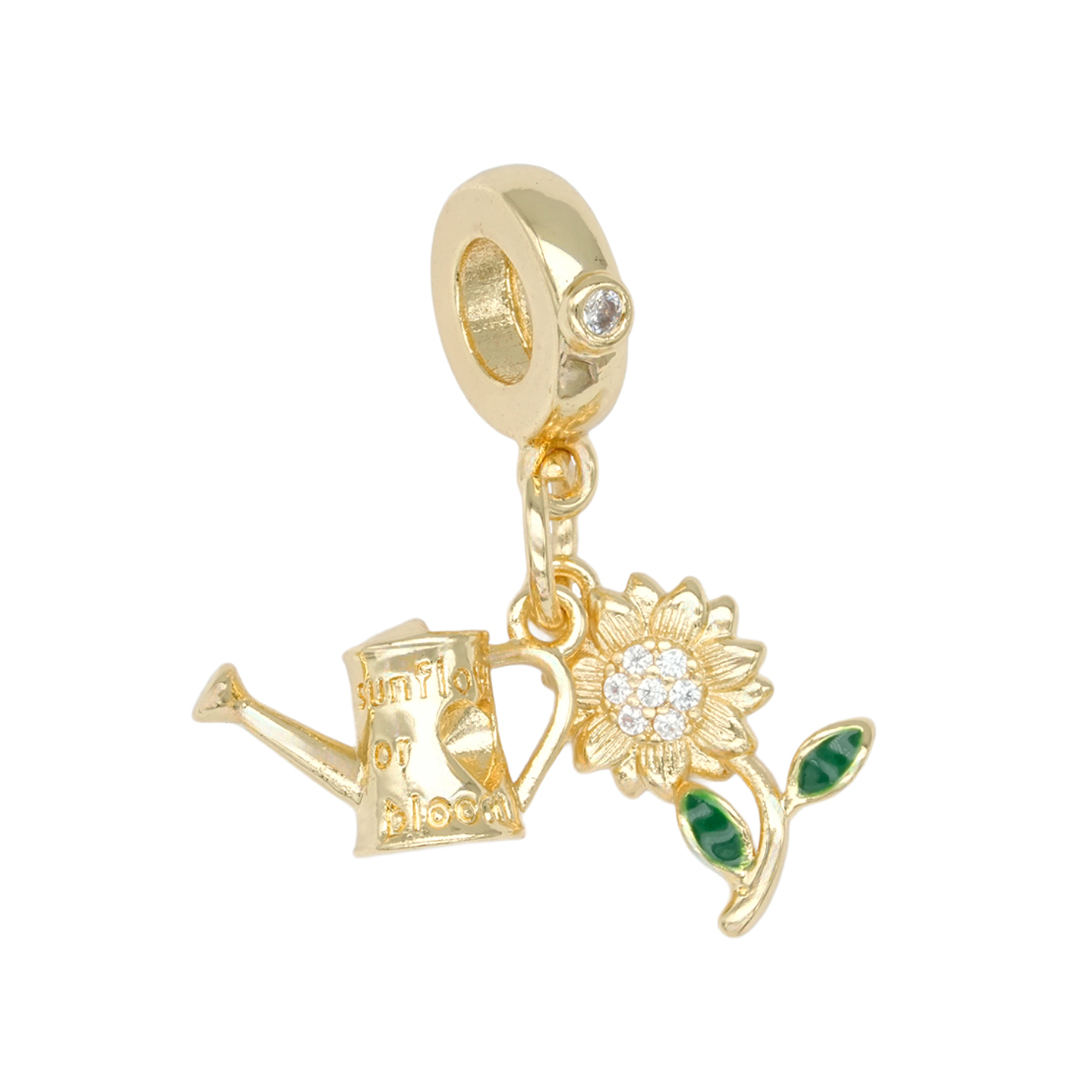 RODIO DORADO DIJE CHARM GIRASOL REGADERA 29*12MM 1