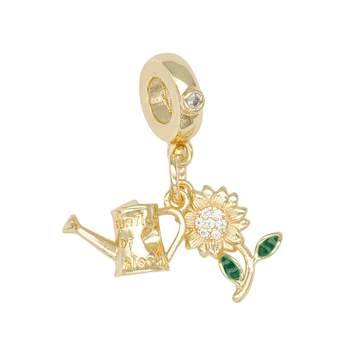 RODIO DORADO DIJE CHARM GIRASOL REGADERA 29*12MM 1