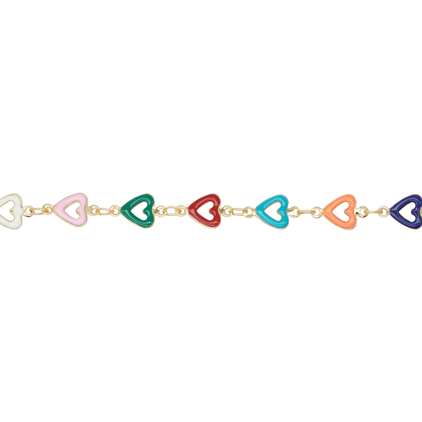 RODIO DORADO CADENA CORAZON MIX 7*12MM 1