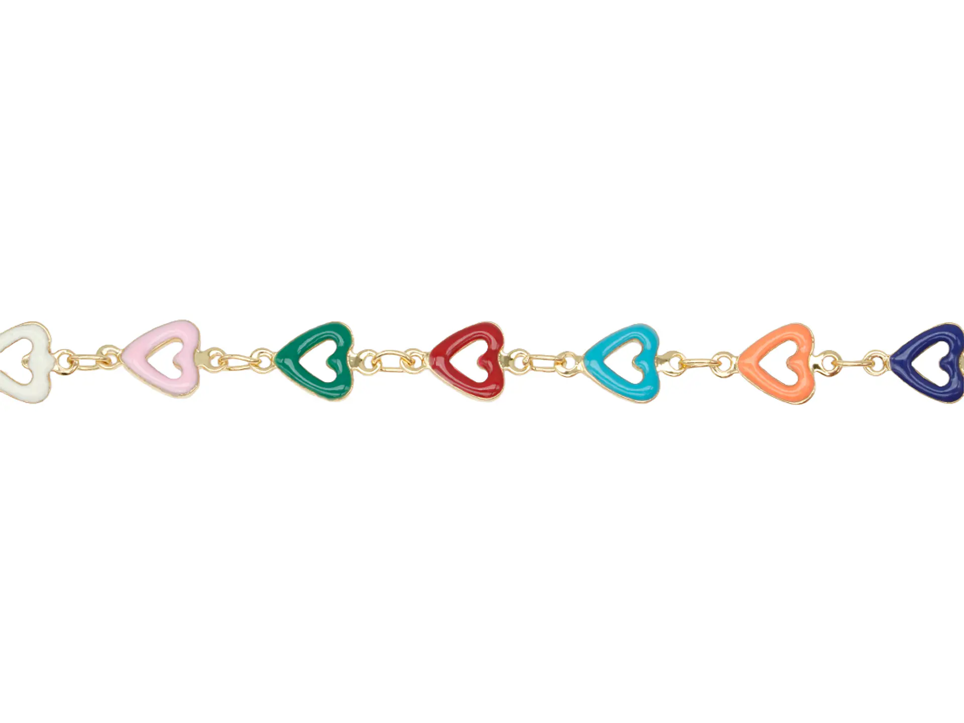 RODIO DORADO CADENA CORAZON MIX 7*12MM 1