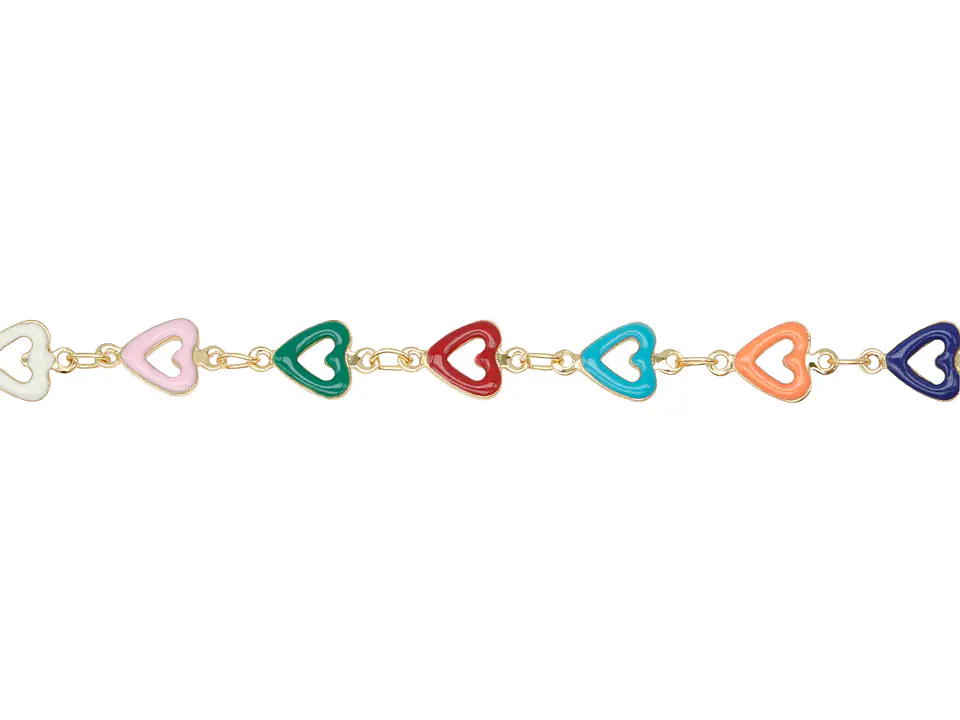 RODIO DORADO CADENA CORAZON MIX 7*12MM 1