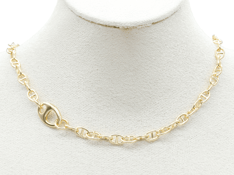 RODIO DORADO CADENA OVALO 9*6MM POR 45CM