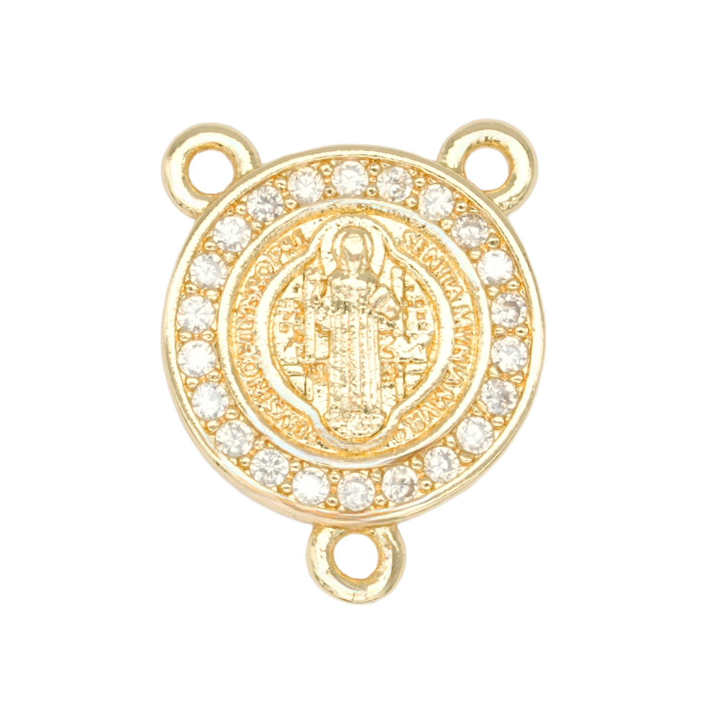 RODIO DORADO CENTRO CRUCERO SAN BENITO ZIRCON 12*15MM 1